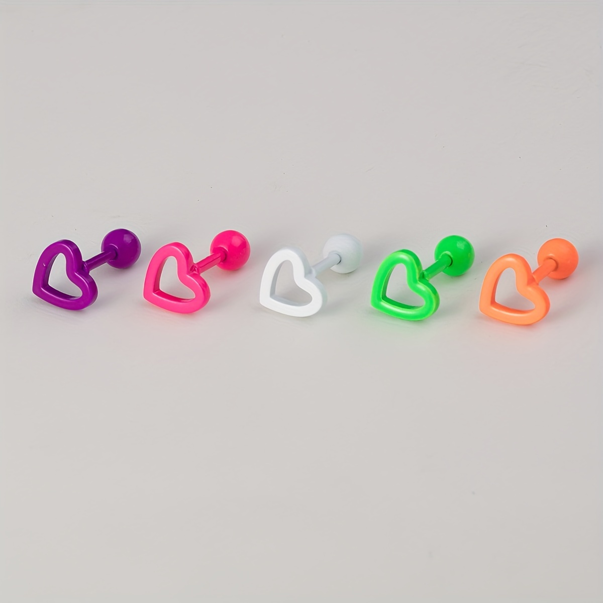 Heart Cute Stud Earrings for Cartilage & Tragus